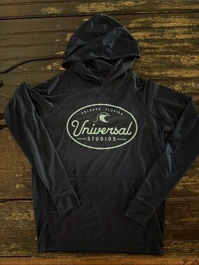 Men's Fishing/Athletic Hoodie with Universal Studios Logo